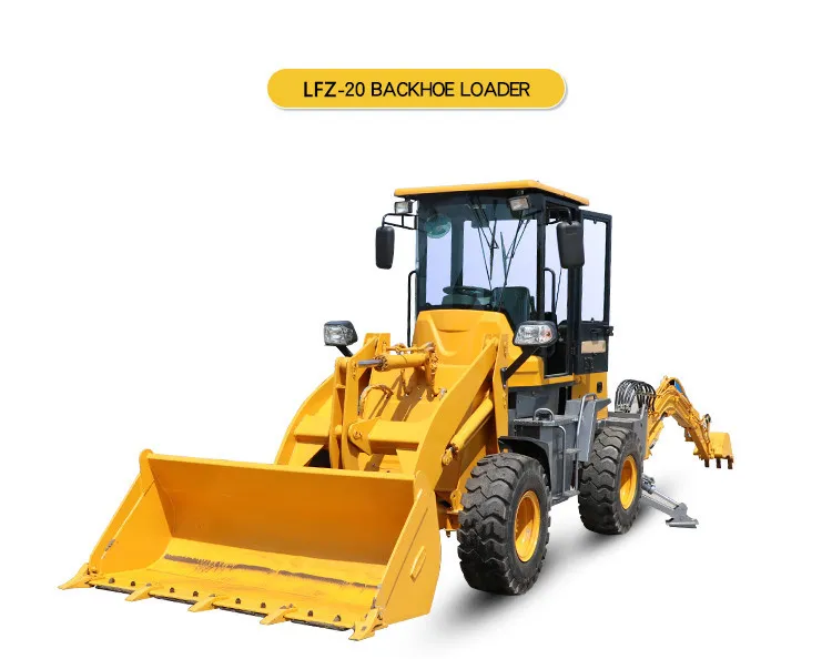 CE Certificated New Design Garden Mini Tractor Digger Backhoe