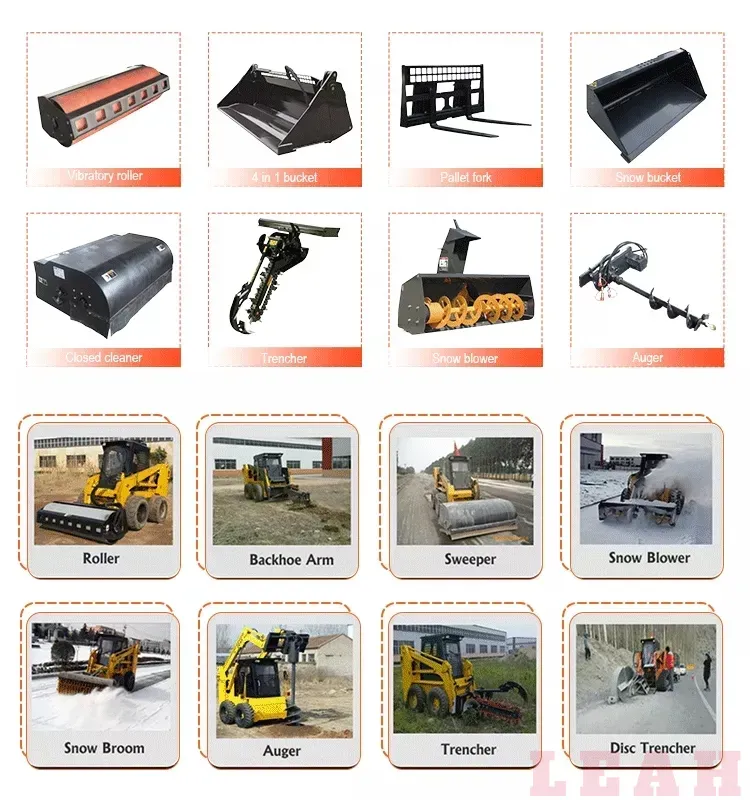 Mini Skid Steer Loader 365A with Attachment for Sale