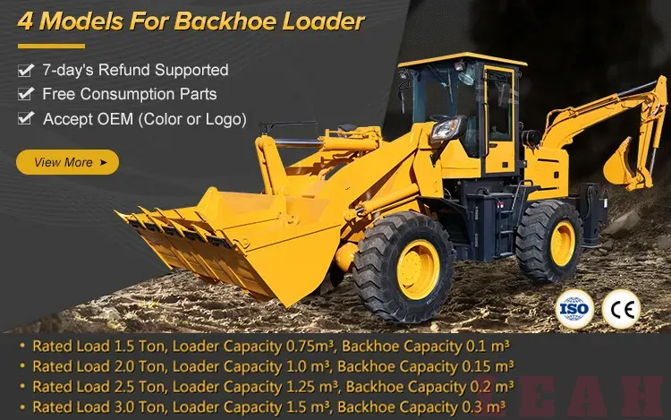 Improved-Type Cheap Mini Towable Backhoe Excavator