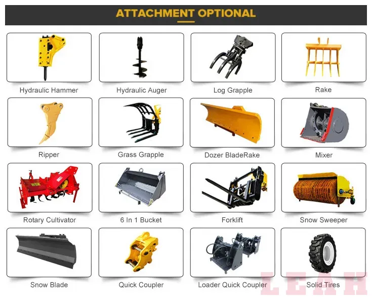 Mini Ultra PRO Top Small Front Speed Backhoe Wheel Loaders Price List Bucket Teeth 3 Ton Attachment Bucket Loaders Backhoe