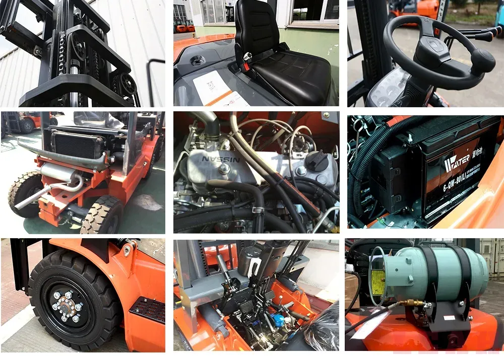 1.5ton 2.5 Ton 3 Ton 5 Ton Gasoline LPG Forklift Price for Sale